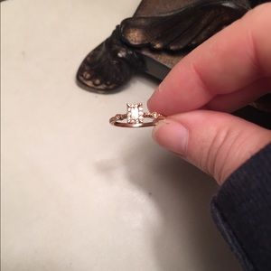 Rose gold engagement ring